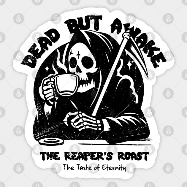 Dead But Awake Sticker by artslaves